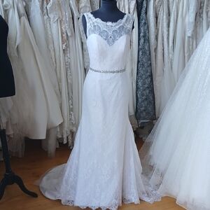 Lace Low Back Wedding Dress